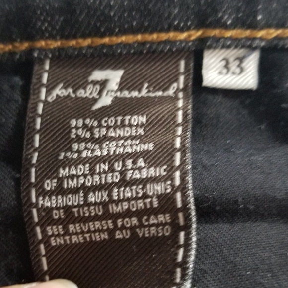 2/$50 7 For All Mankind Women's Jeans Pant Size 33 - Picture 5 of 5